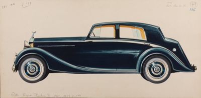 drawing of a black car on a white background with a black background