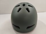 a helmet that is sitting on a white surface