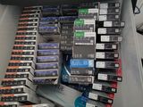 many different types of batteries in a plastic container