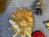 a lot of different items that are laying out on a table