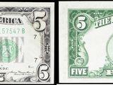 un gros plan sur un billet d'un dollar vert et blanc