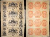 deux billets de banque américains, anciens et récents, datant du début du XXe siècle