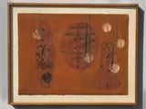 an image of a painting hanging on a wall in a room