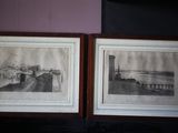deux photos encadrées représentant un phare accrochées au mur