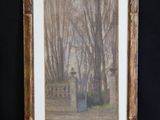 an image of a picture of a picture of a house in the woods
