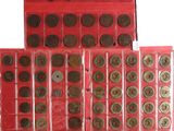 lot de 20 pièces chinoises dans un coffret rouge