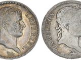 pièce de monnaie en argent portant l'image d'une tête d'homme