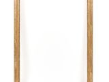 an empty wooden frame on a white background