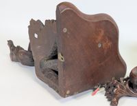Paire de consoles d'appliques d'angle en bois naturel sculpt… (photo 4)