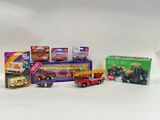 a lot of toys that are sitting on a white surface