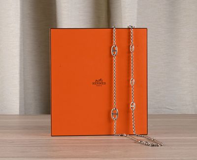 HERMES Sautoir "Farandole" en argent