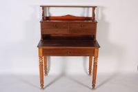 bureau à gradin Louis Philippe en placage d'acajou (photo 2)