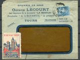 a picture of an old postcard with a stamp on it