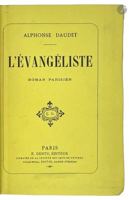 DAUDET (Alphonse). L'Évangéliste. Roman parisien.