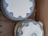 deux assiettes dans une boîte, posées l'une sur l'autre