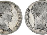 a silver coin with a profile of a woman ' s head