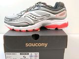 saucony running shoes in a box on a white surface