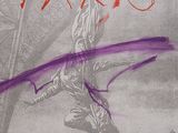 the cover of a book with a drawing of a man holding a sword