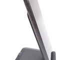 a cell phone that is sitting on top of a stand