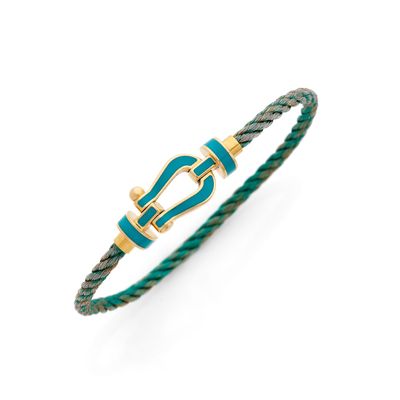 FRED BRACELET "Force 10" présentant un fermoir de manille ém…