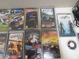 a lot of video games on the table together