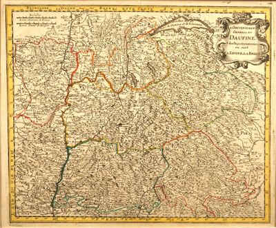 an old map of the country of germany