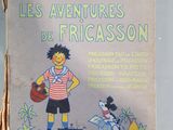 french children ' s book, les aveventures de fricasson, with a picture of a boy and a dog