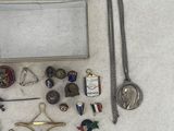 a lot of items that are laying out on the floor