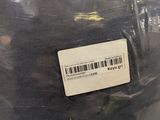 a close up of a plastic bag with a barcode on it