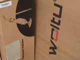 a cardboard box with a picture of a cat inside of it