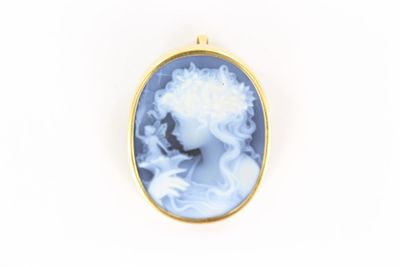 un gros plan sur la photo d'une femme vêtue d'une robe bleue et blanche