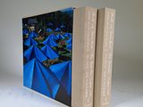 deux livres posés l'un sur l'autre sur une surface blanche