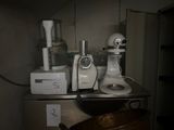 a blender and a blender sitting on a kitchen counter