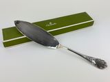 an image of a silver spoon with a green box in the background
