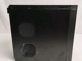 an image of a black computer case sitting on top of a white table