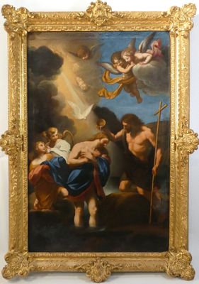 une image représentant un tableau représentant des anges et d'autres personnages
