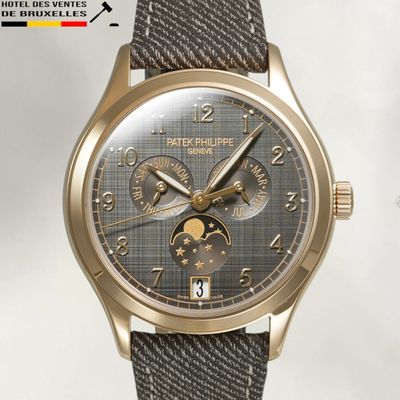 patek philippe tourbillon moonphane 18k rose gold men ' s watch
