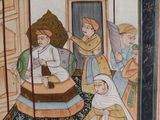 a picture of a painting on the wall of a building