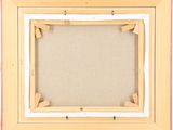 a close up of a picture frame on a white background