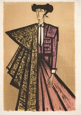 une image représentant le dessin d'un homme en costume et chapeau