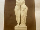 a picture of a couple of statues that are on display