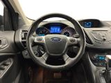 the interior of a car with a steering wheel and dashboard lights