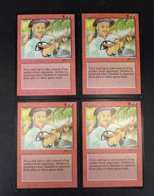 quatre cartes représentant un homme tenant une batte de baseball