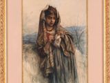 an image of a painting of a woman holding a child