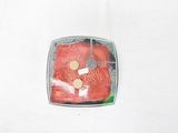 a picture of a piece of meat that is in a box