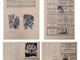 quatre pages d'un journal sur lesquelles figurent la photo d'un homme et d'une femme