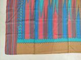 an image of a table cloth with a colorful design on it