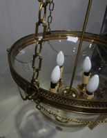 Paire de lanternes en verre et laiton, à quatre bras de lumi… (photo 5)