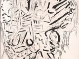 dessin représentant une horloge en noir et blanc sur laquelle figure une inscription