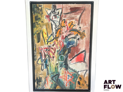 a picture of a painting hanging on a wall